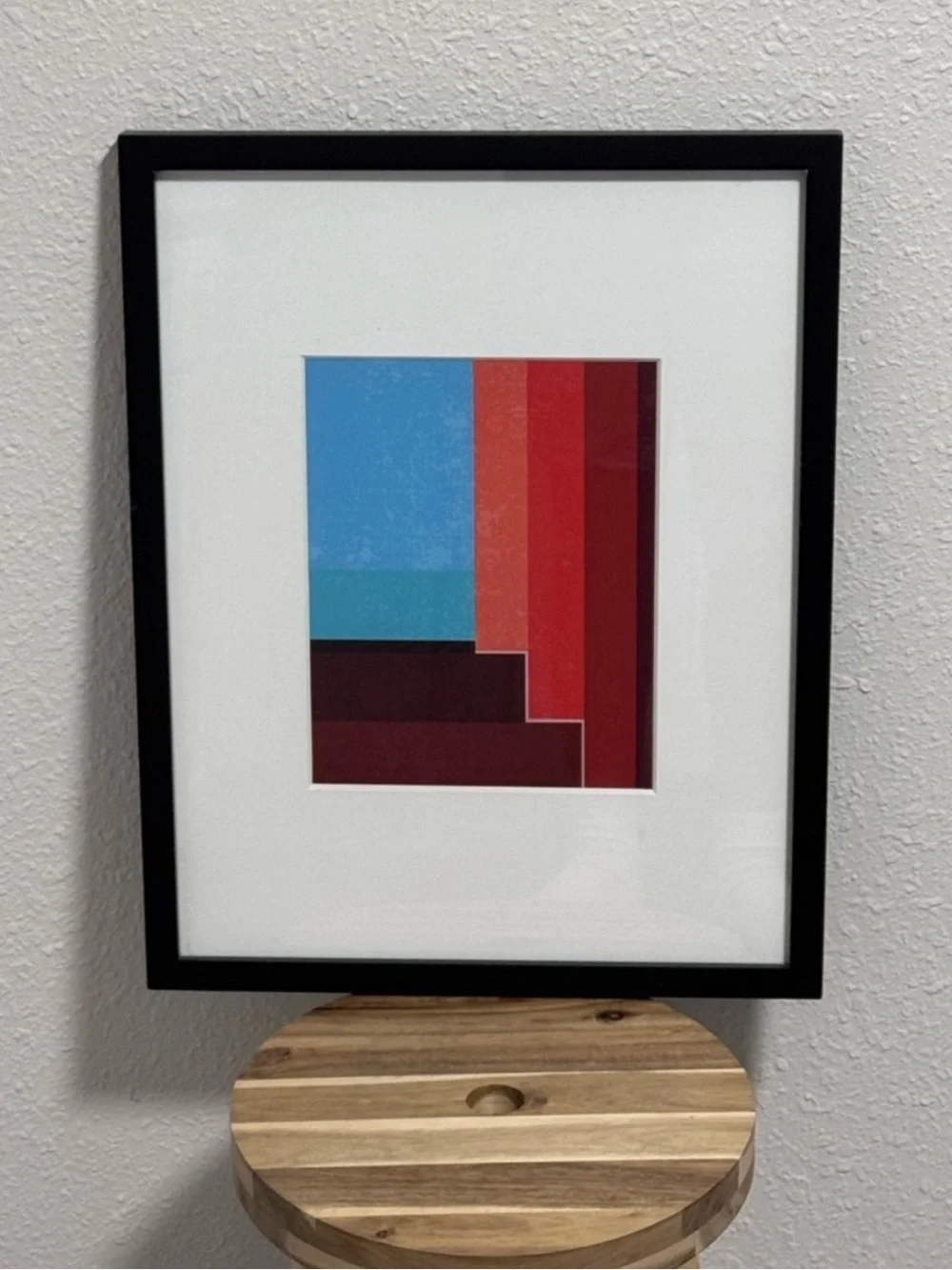 Project 62 Modern Black Gallery Wood Frame 15x19 w/ Geometric Giclee Art